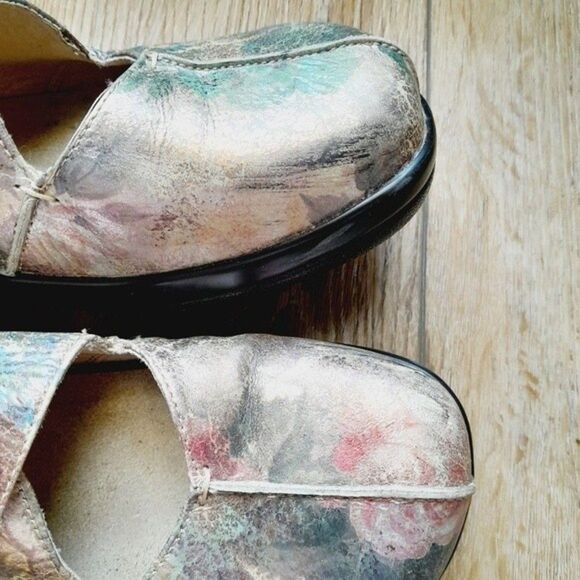 ALEGRIA by PG Lite Comfort Metallic Flat Artsy Floral Work WalkingShoes sz: EU38 - Picture 4 of 9